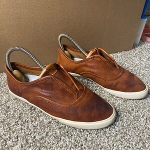Frye Maya Leather Slip-On Sneakers